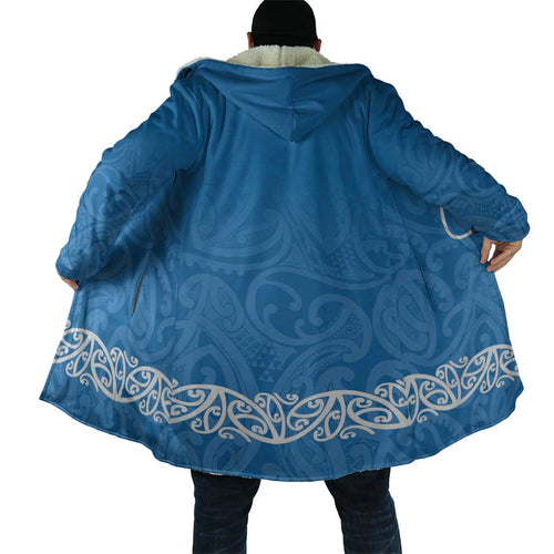 New Zealand Nurses Week Cloak Maori Kowhaiwhai Blue Tribal