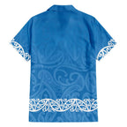 New Zealand Nurses Week Hawaiian Shirt Maori Kowhaiwhai Blue Tribal
