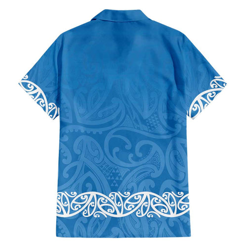 New Zealand Nurses Week Hawaiian Shirt Maori Kowhaiwhai Blue Tribal