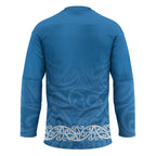 New Zealand Nurses Week Hockey Jersey Maori Kowhaiwhai Blue Tribal