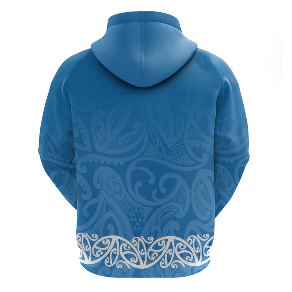 New Zealand Nurses Week Hoodie Maori Kowhaiwhai Blue Tribal
