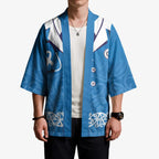 New Zealand Nurses Week Kimono Maori Kowhaiwhai Blue Tribal