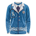 New Zealand Nurses Week Long Sleeve Shirt Maori Kowhaiwhai Blue Tribal