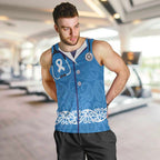 New Zealand Nurses Week Men Tank Top Maori Kowhaiwhai Blue Tribal
