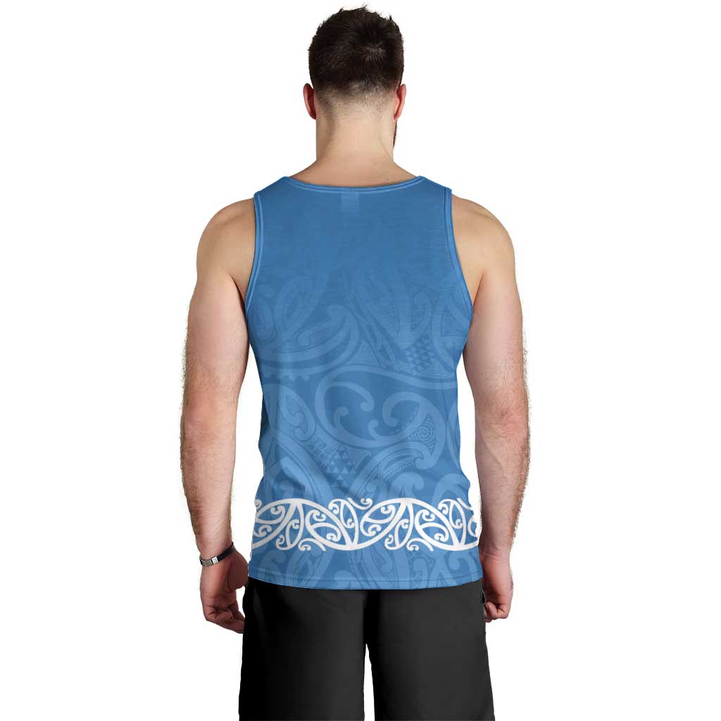 New Zealand Nurses Week Men Tank Top Maori Kowhaiwhai Blue Tribal