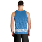 New Zealand Nurses Week Men Tank Top Maori Kowhaiwhai Blue Tribal