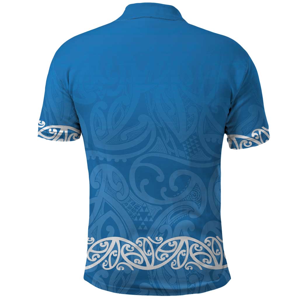 New Zealand Nurses Week Polo Shirt Maori Kowhaiwhai Blue Tribal