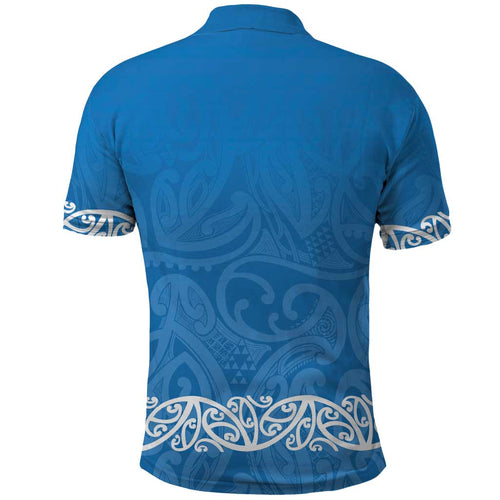 New Zealand Nurses Week Polo Shirt Maori Kowhaiwhai Blue Tribal