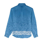 New Zealand Nurses Week Women Casual Shirt Maori Kowhaiwhai Blue Tribal