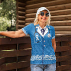 New Zealand Nurses Week Women Polo Shirt Maori Kowhaiwhai Blue Tribal