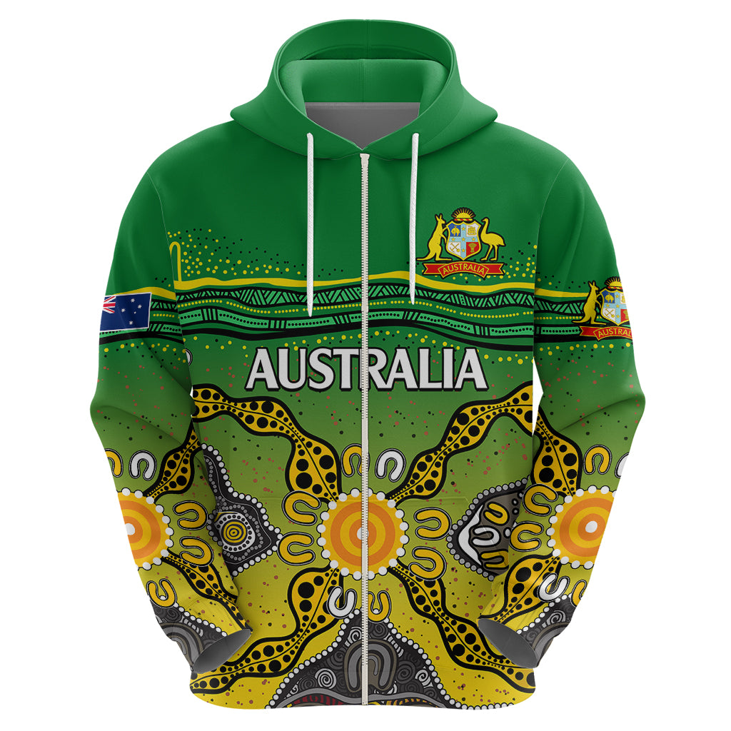 australia-cricket-hoodie-aboriginal-dots-style