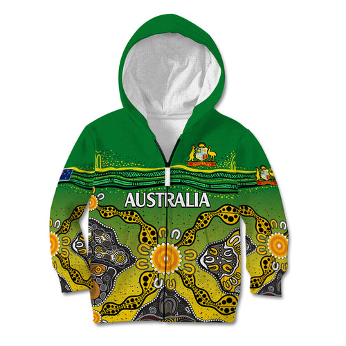 australia-cricket-kid-hoodie-aboriginal-dots-style