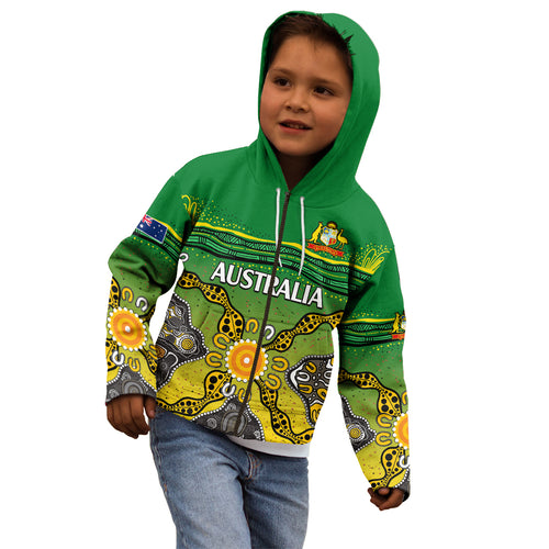 australia-cricket-kid-hoodie-aboriginal-dots-style