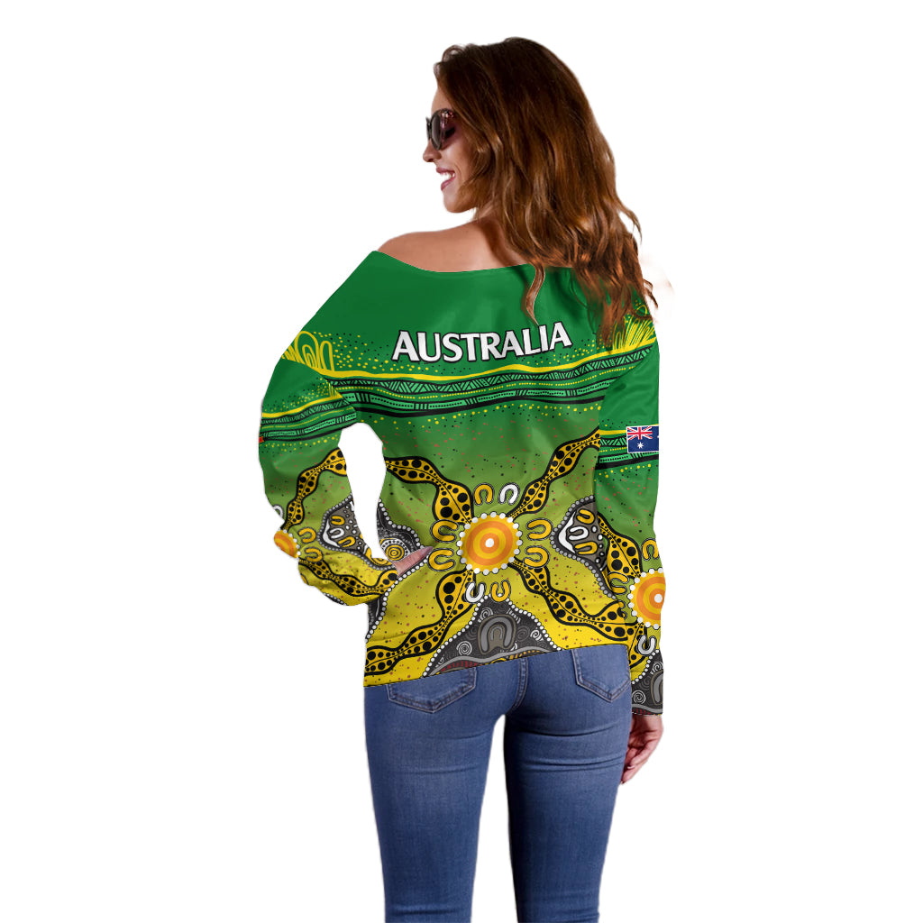 australia-cricket-off-shoulder-sweater-aboriginal-dots-style