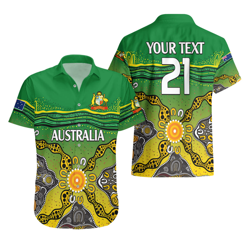 custom-text-and-number-australia-cricket-hawaiian-shirt-aboriginal-dots-style