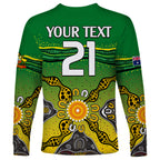 custom-text-and-number-australia-cricket-long-sleeve-shirt-aboriginal-dots-style