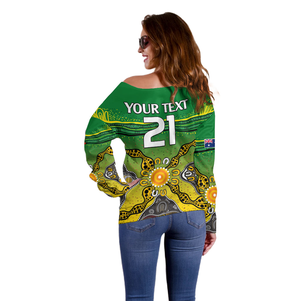 custom-text-and-number-australia-cricket-off-shoulder-sweater-aboriginal-dots-style