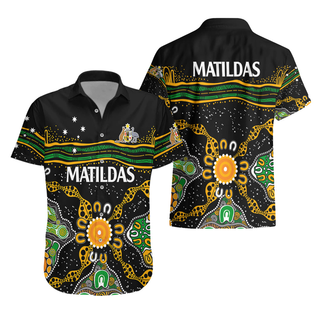 matildas-australia-soccer-hawaiian-shirt-aboriginal-dots-style