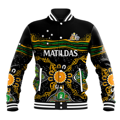 custom-text-and-number-matildas-australia-soccer-baseball-jacket-aboriginal-dots-style