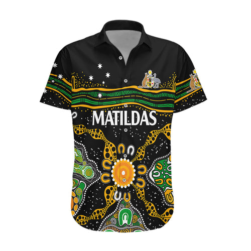 custom-text-and-number-matildas-australia-soccer-hawaiian-shirt-aboriginal-dots-style