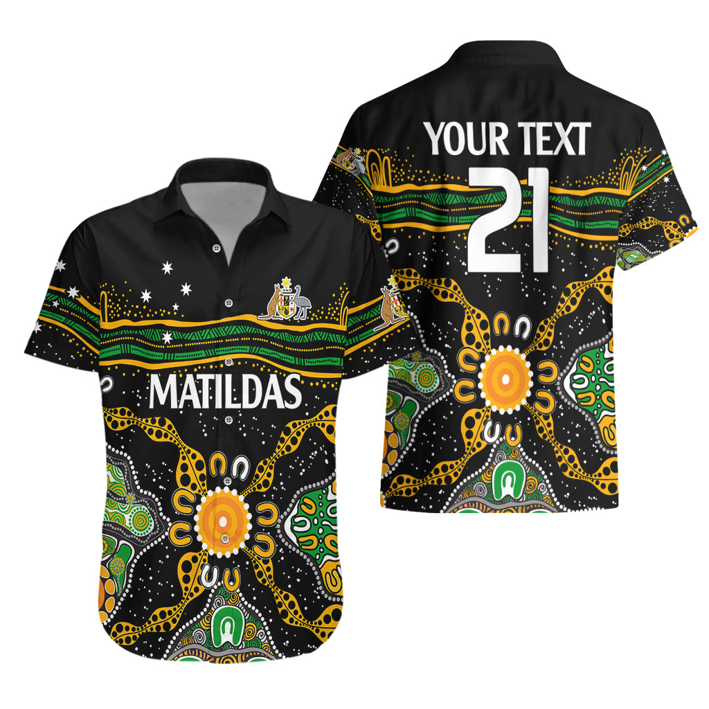 custom-text-and-number-matildas-australia-soccer-hawaiian-shirt-aboriginal-dots-style