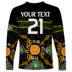 custom-text-and-number-matildas-australia-soccer-long-sleeve-shirt-aboriginal-dots-style