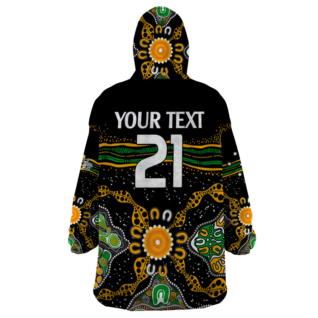 custom-text-and-number-matildas-australia-soccer-wearable-blanket-hoodie-aboriginal-dots-style