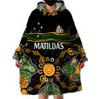 custom-text-and-number-matildas-australia-soccer-wearable-blanket-hoodie-aboriginal-dots-style