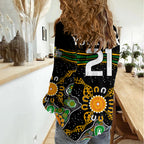 (Custom Text And Number) Matildas Australia Soccer Women Casual Shirt Aboriginal Dots Style LT9