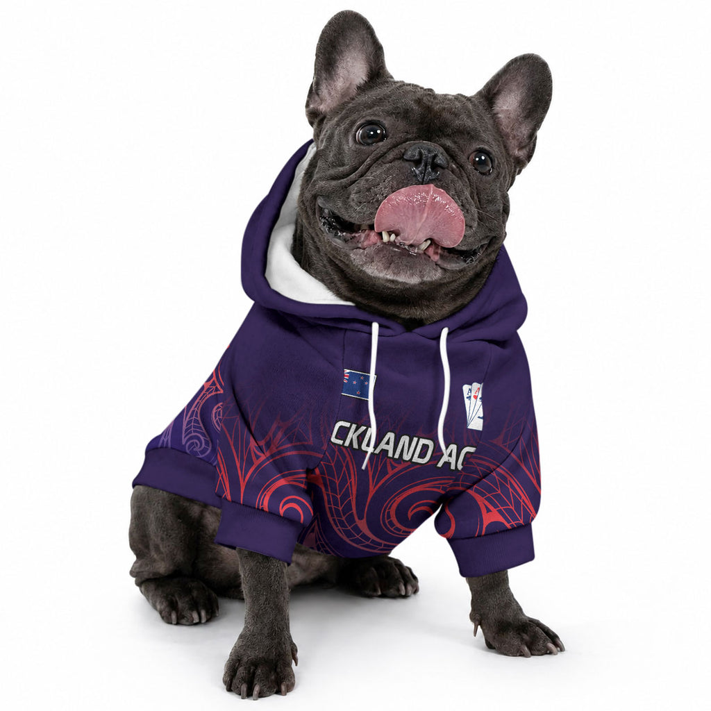 New Zealand Auckland Cricket Pet Hoodie Maori Traditional Ethnic Style