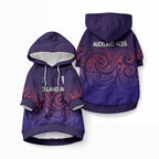 New Zealand Auckland Cricket Pet Hoodie Maori Traditional Ethnic Style