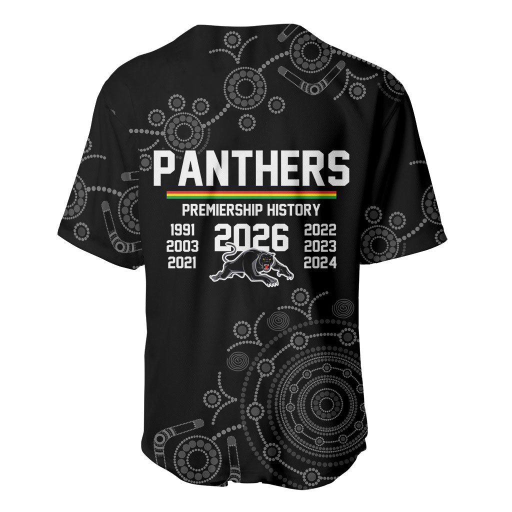 Penrith Premiers 2026 Baseball Jersey Panthers Seven-Time Premiership Black