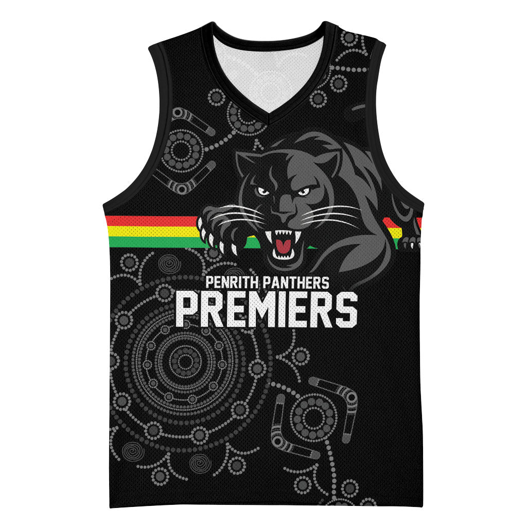 Penrith Premiers 2026 Basketball Jersey Panthers Seven-Time Premiership Black