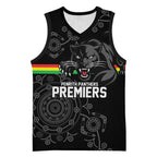 Penrith Premiers 2026 Basketball Jersey Panthers Seven-Time Premiership Black