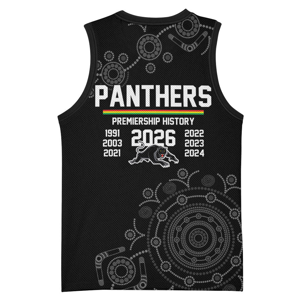 Penrith Premiers 2026 Basketball Jersey Panthers Seven-Time Premiership Black