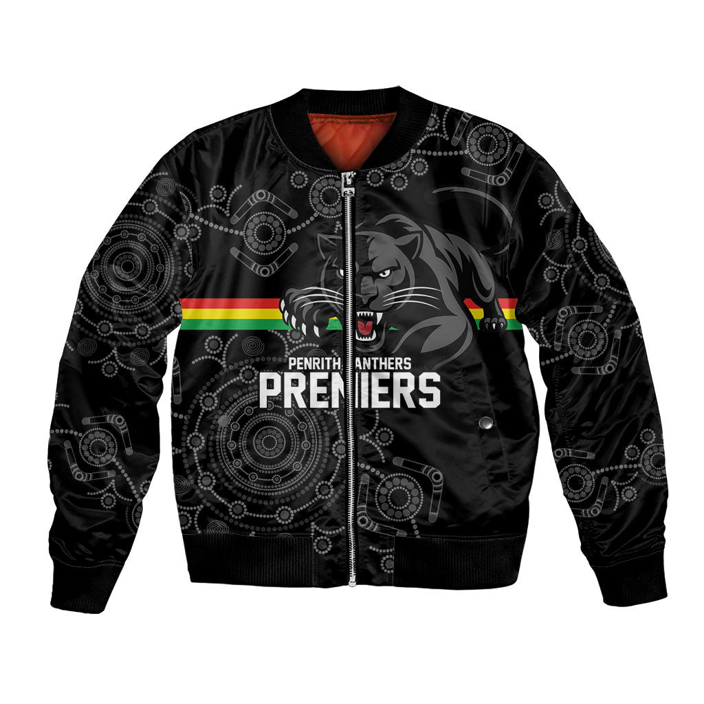 Penrith Premiers 2026 Bomber Jacket Panthers Seven-Time Premiership Black