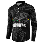 Penrith Premiers 2026 Button Sweatshirt Panthers Seven-Time Premiership Black