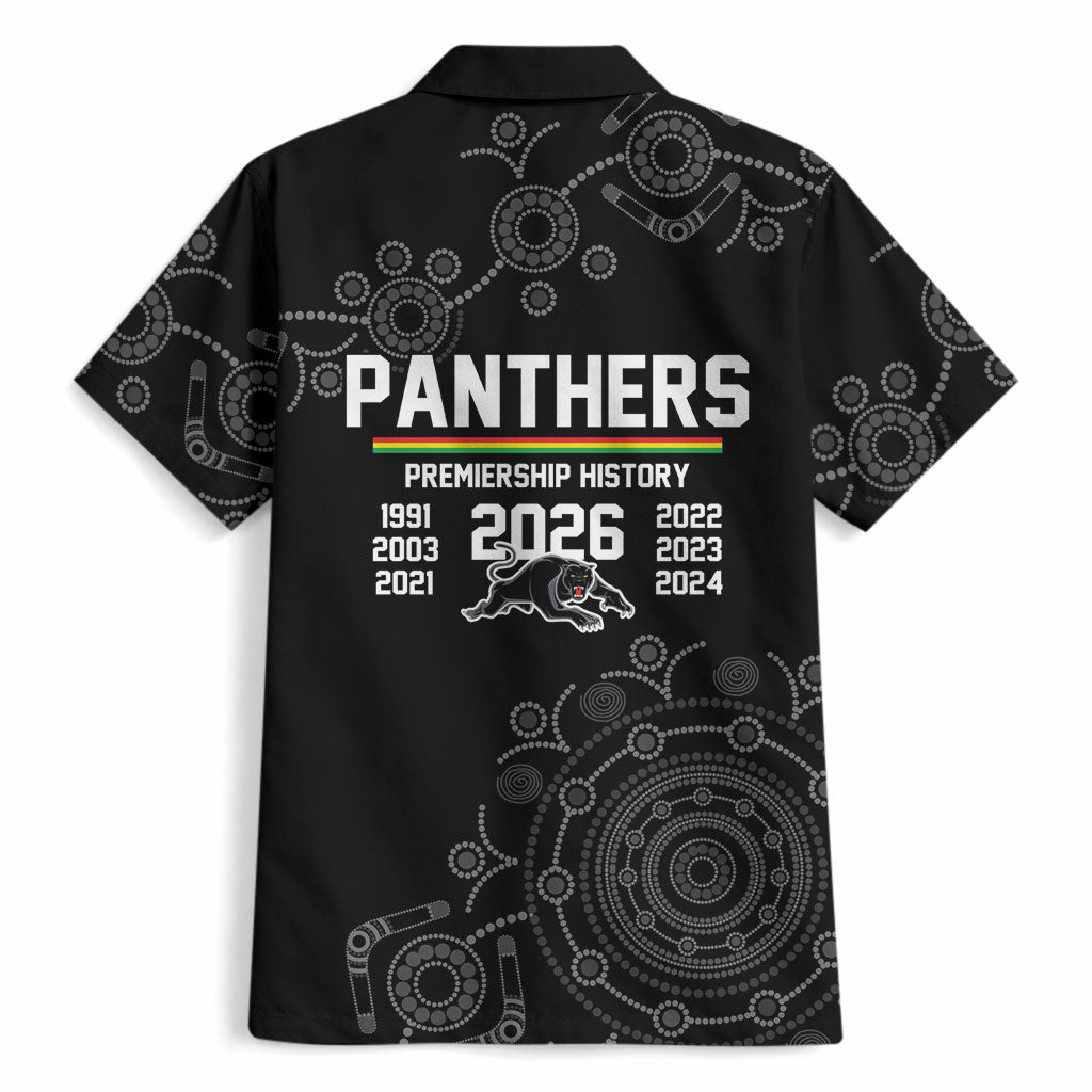 Penrith Premiers 2026 Hawaiian Shirt Panthers Seven-Time Premiership Black