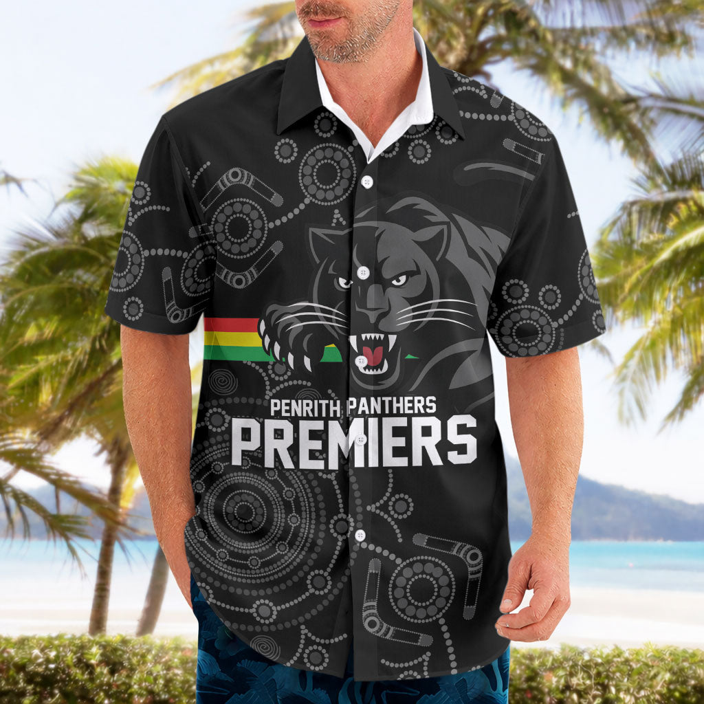 Penrith Premiers 2026 Hawaiian Shirt Panthers Seven-Time Premiership Black