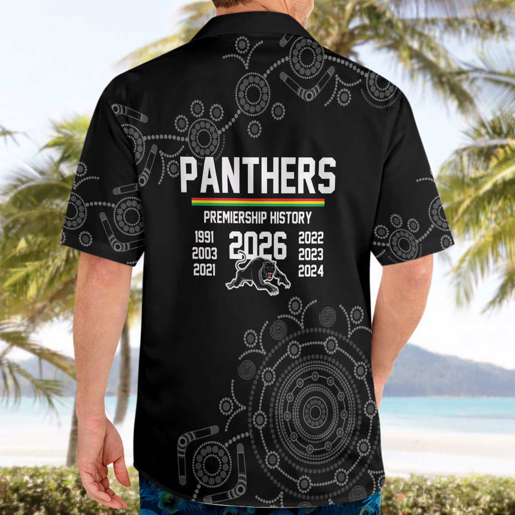 Penrith Premiers 2026 Hawaiian Shirt Panthers Seven-Time Premiership Black