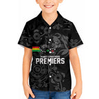 Penrith Premiers 2026 Hawaiian Shirt Panthers Seven-Time Premiership Black