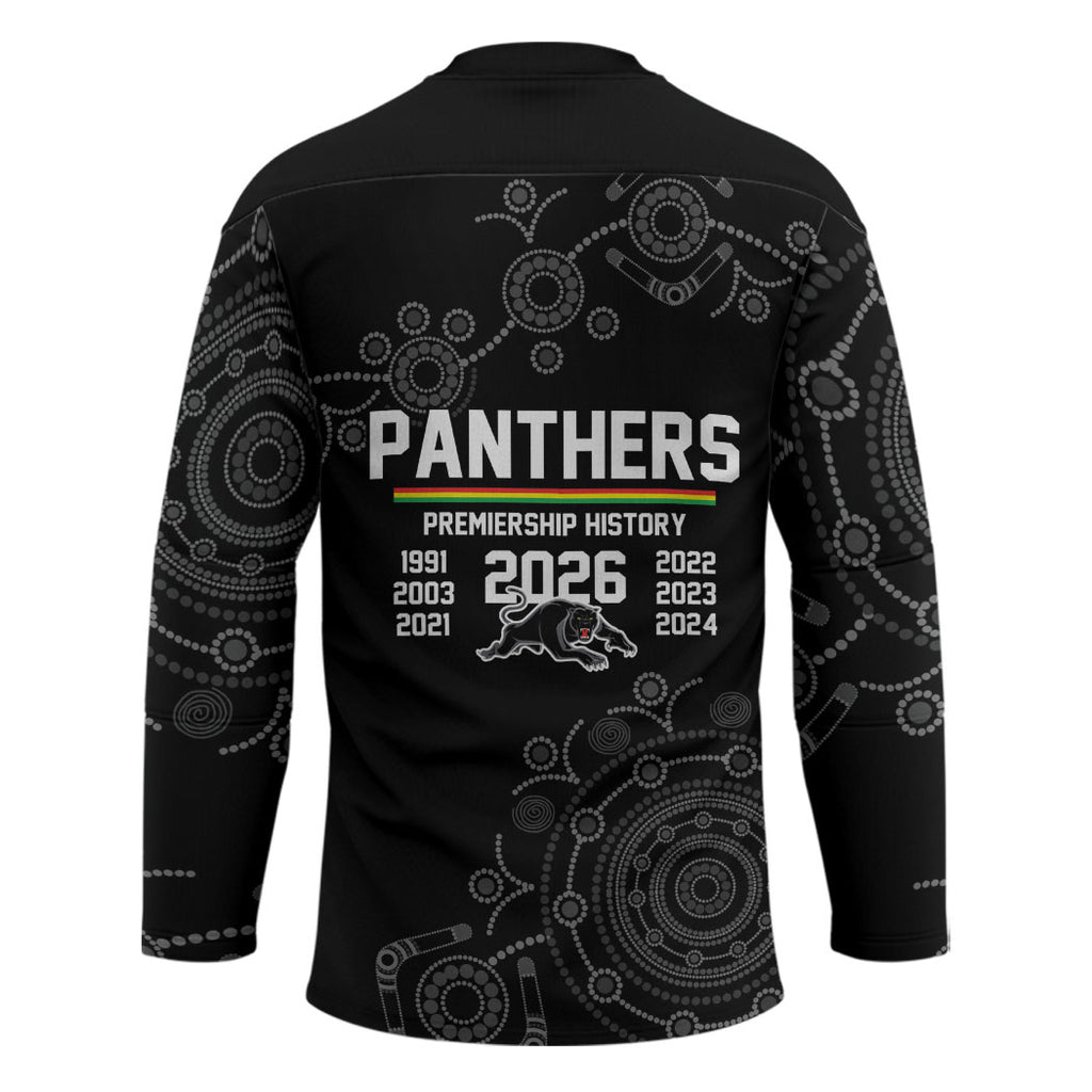 Penrith Premiers 2026 Hockey Jersey Panthers Seven-Time Premiership Black