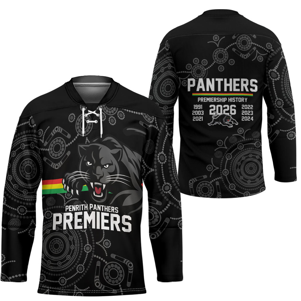 Penrith Premiers 2026 Hockey Jersey Panthers Seven-Time Premiership Black