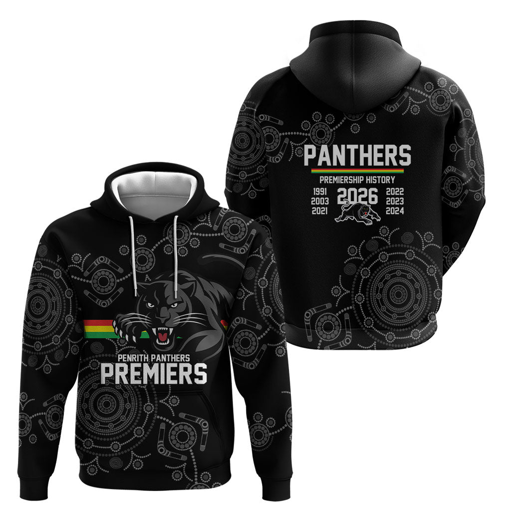 Penrith Premiers 2026 Hoodie Panthers Seven-Time Premiership Black