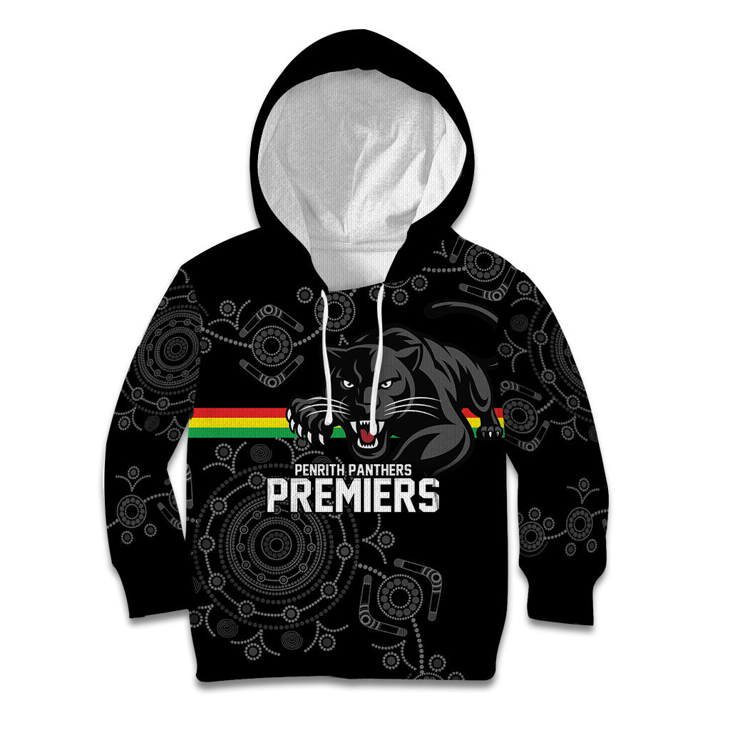 Penrith Premiers 2026 Kid Hoodie Panthers Seven-Time Premiership Black