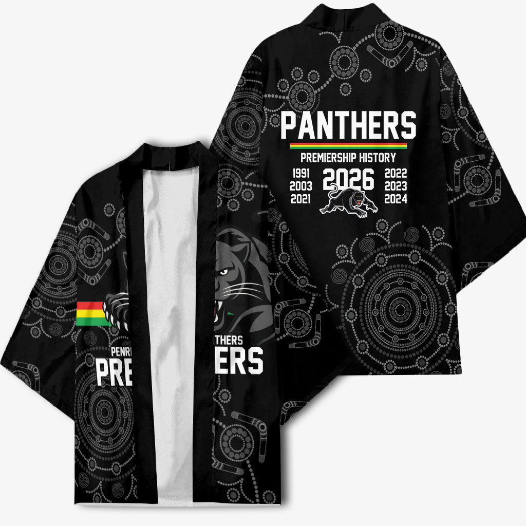 Penrith Premiers 2026 Kimono Panthers Seven-Time Premiership Black