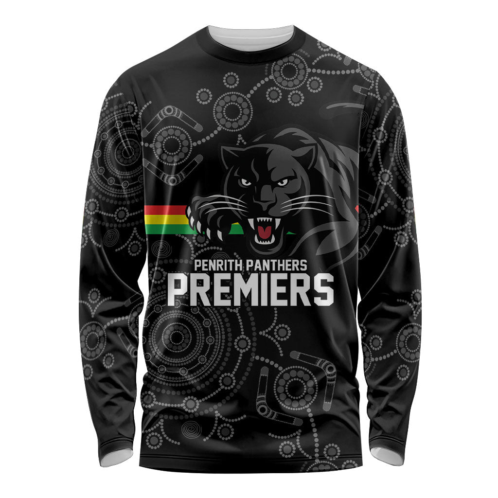 Penrith Premiers 2026 Long Sleeve Shirt Panthers Seven-Time Premiership Black