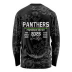 Penrith Premiers 2026 Long Sleeve Shirt Panthers Seven-Time Premiership Black