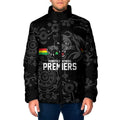 Penrith Premiers 2026 Padded Jacket Panthers Seven-Time Premiership Black