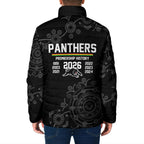 Penrith Premiers 2026 Padded Jacket Panthers Seven-Time Premiership Black